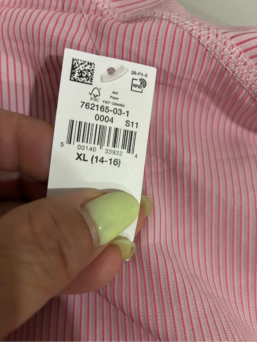 Old Navy Pink Thin-Striped Skater Skirt